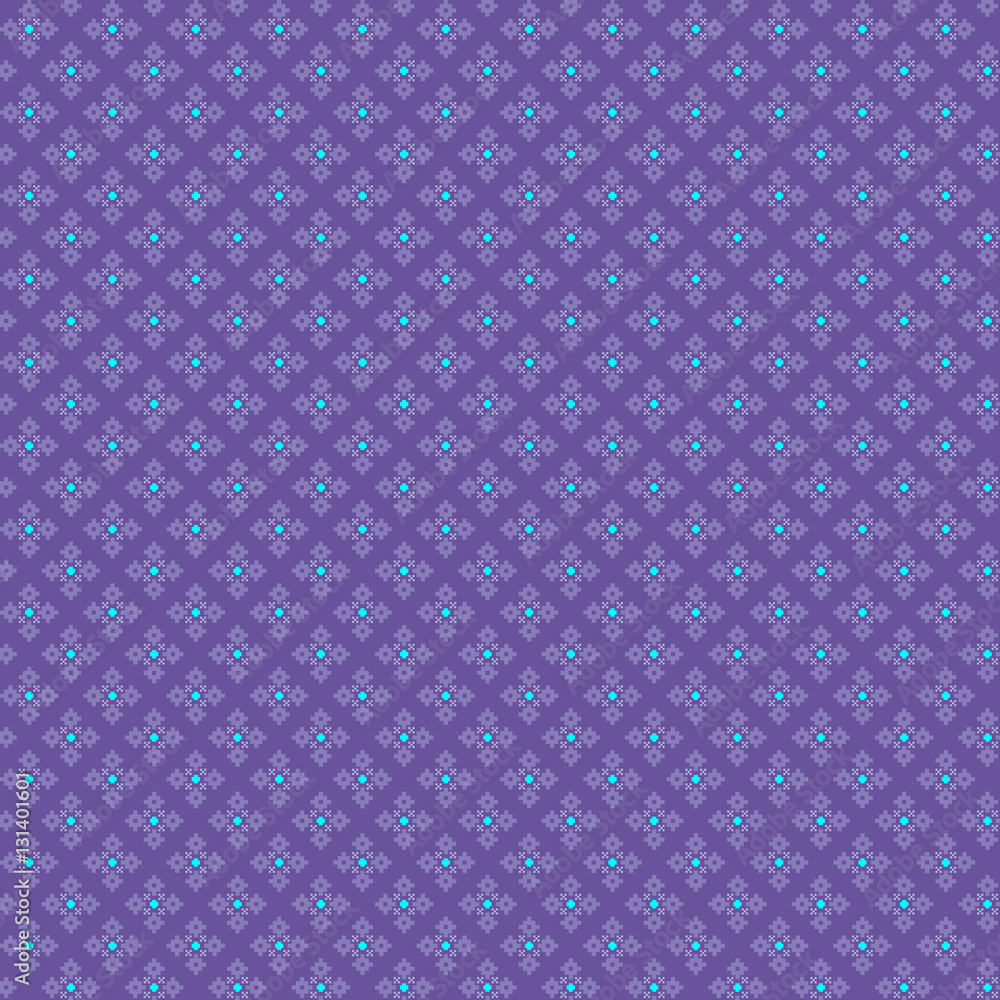 Cute pixelated pattern with simple geometric shapes. Useful for textile and interior design. Cute pixelated pattern with simple geometric shapes. Useful for textile and interior design.
