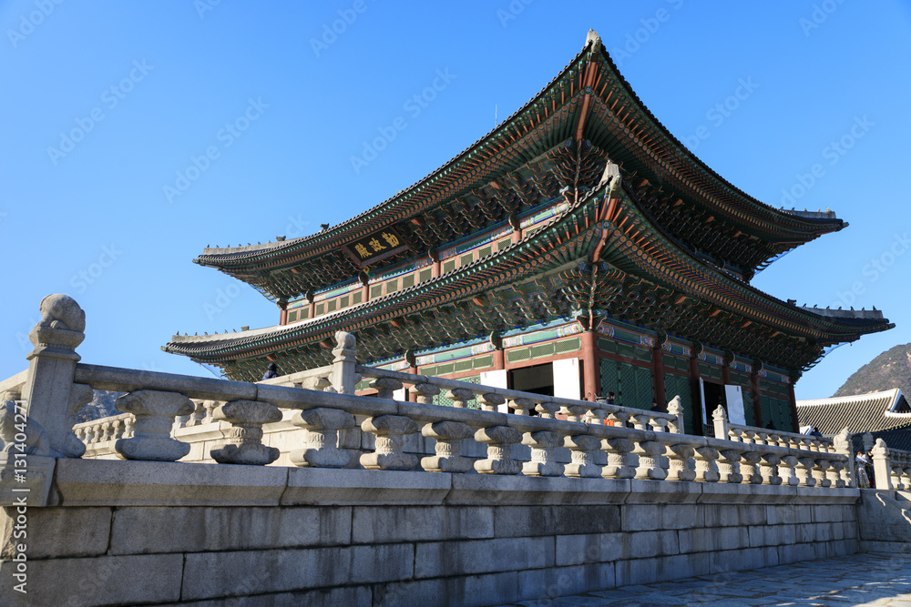 Obraz premium Geyongbokgung Palace in Seoul, South Korea