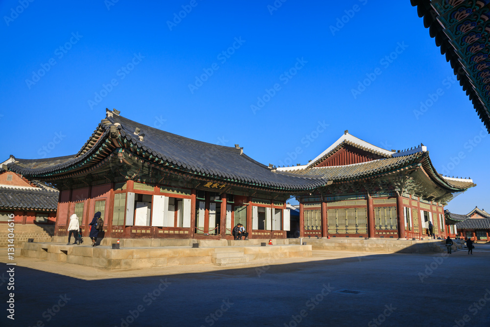 Geyongbokgung Palace in Seoul, South Korea