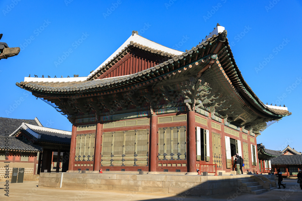 Geyongbokgung Palace in Seoul, South Korea