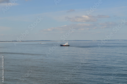 Samotny statek na Bałtyku/Lonely ship on The Baltic Sea, Western Pomerania, Poland