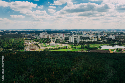 Nature in Belarus. View from helicopter, Minsk © dashamuller