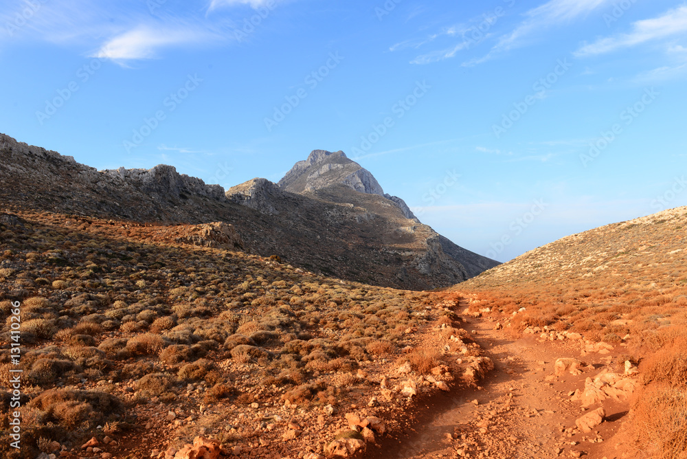 Crete mountains landscape. Greece