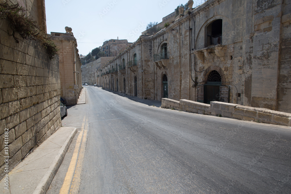 Street in port of Valletta