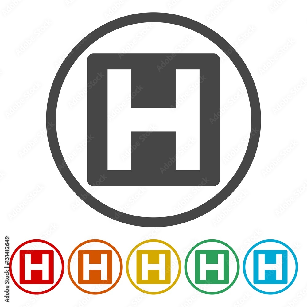 Obraz premium Hotel vector icon