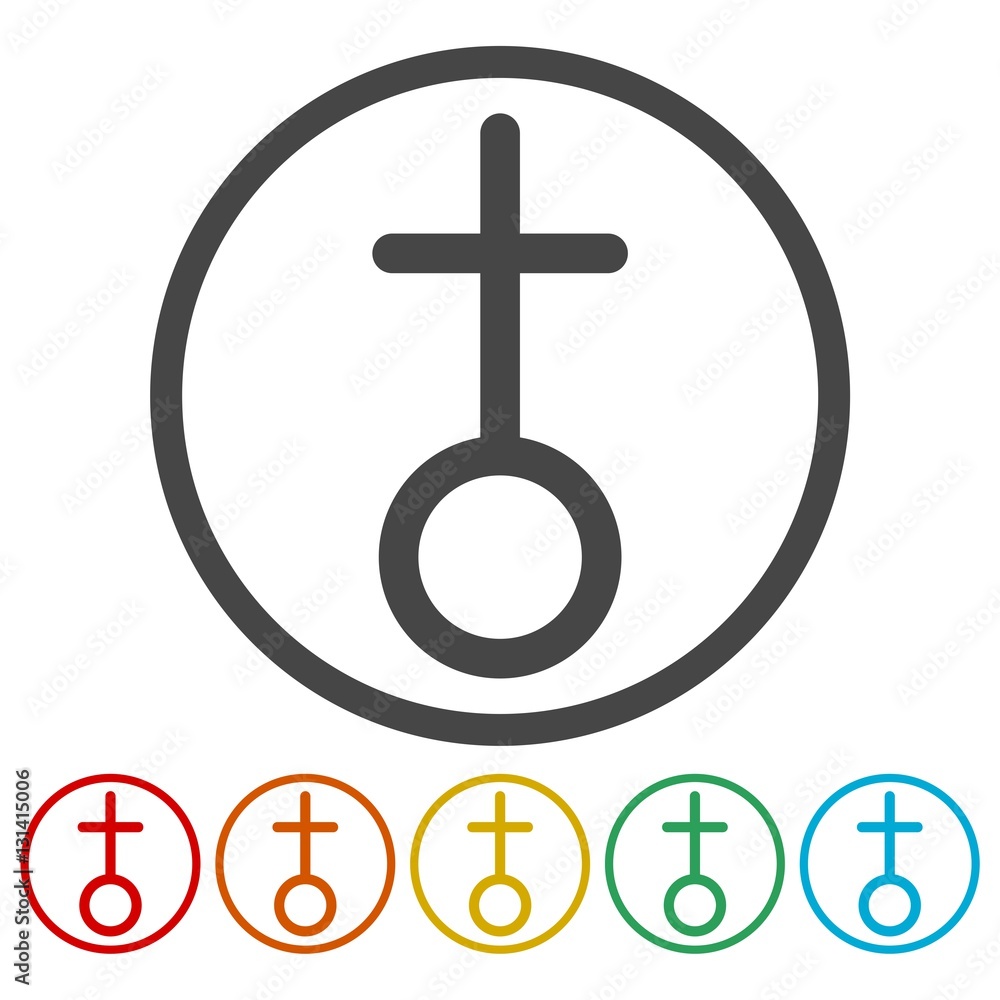 Obraz premium Church - vector icons set 