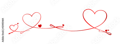 Valentinstag Schleife Herzen