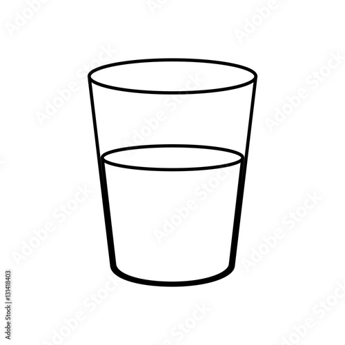 Glass of water icon vector illustration graphic design