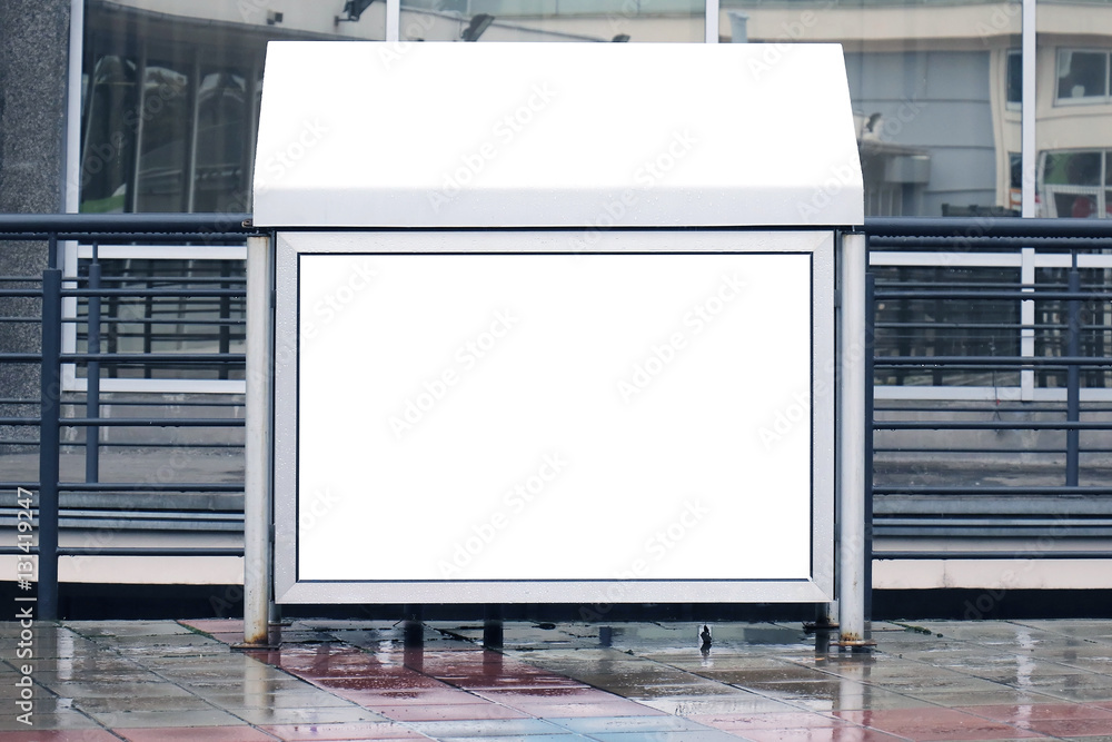 Empty street panel Empty street panel
