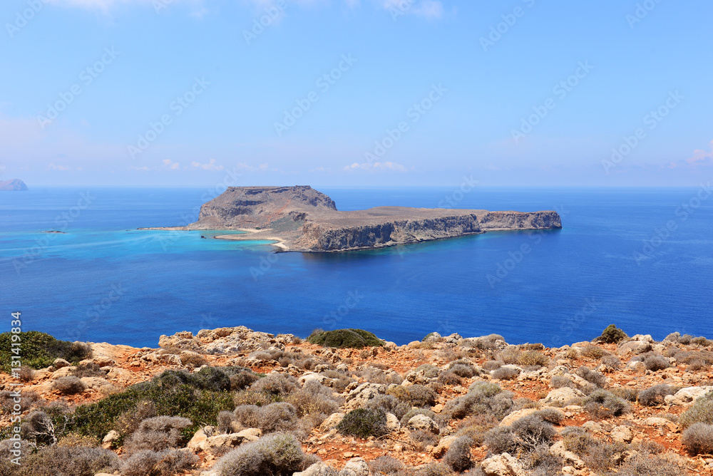 Gramvousa island near Crete. Greece.