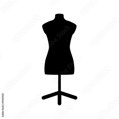 isolated manequin body icon vector illustration graphic design photo