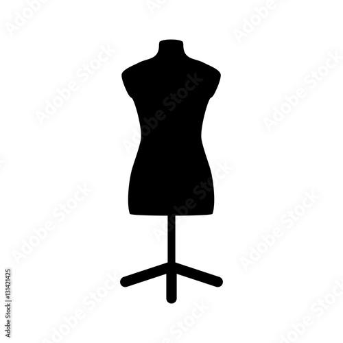 isolated manequin body icon vector illustration graphic design