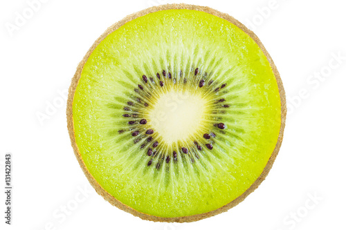 Slice of kiwi fruit.