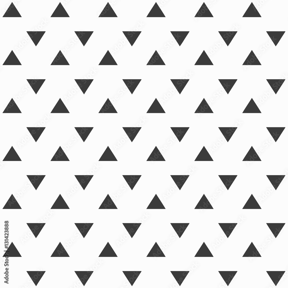 Stylish abstract seamless pattern with black graphic triangles. Stylish abstract seamless pattern with black graphic triangles.