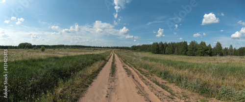 The road to the field