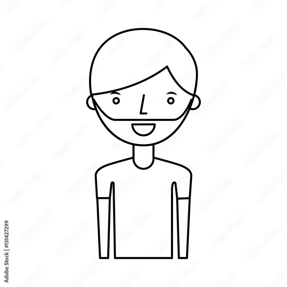 young man avatar character vector illustration design young man avatar character vector illustration design
