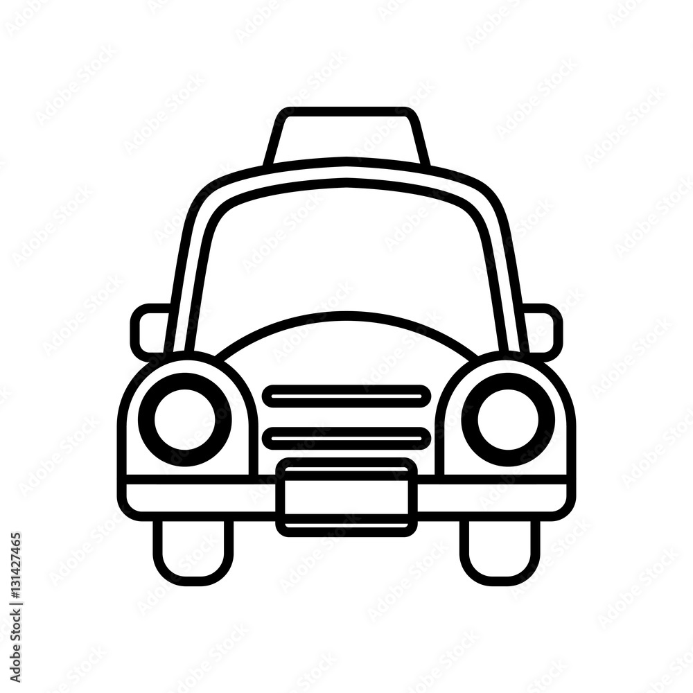 taxi service public icon vector illustration design