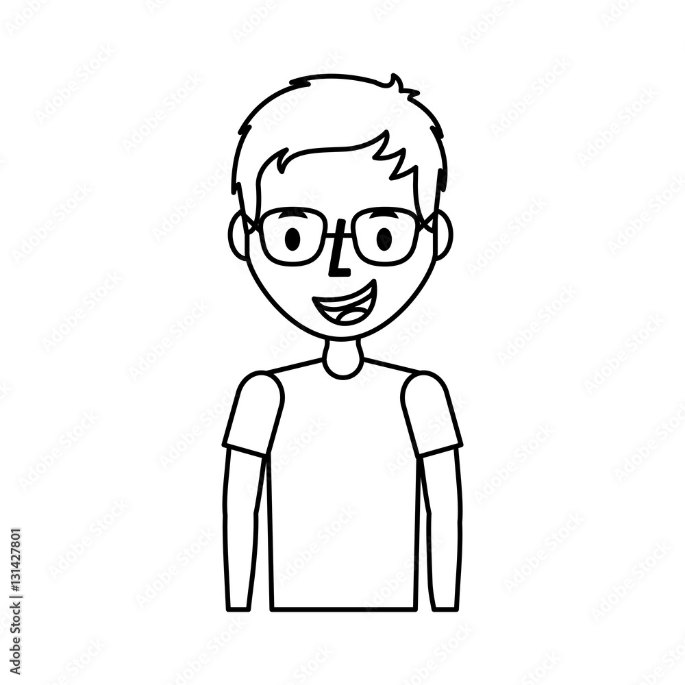 young man avatar character vector illustration design young man avatar character vector illustration design