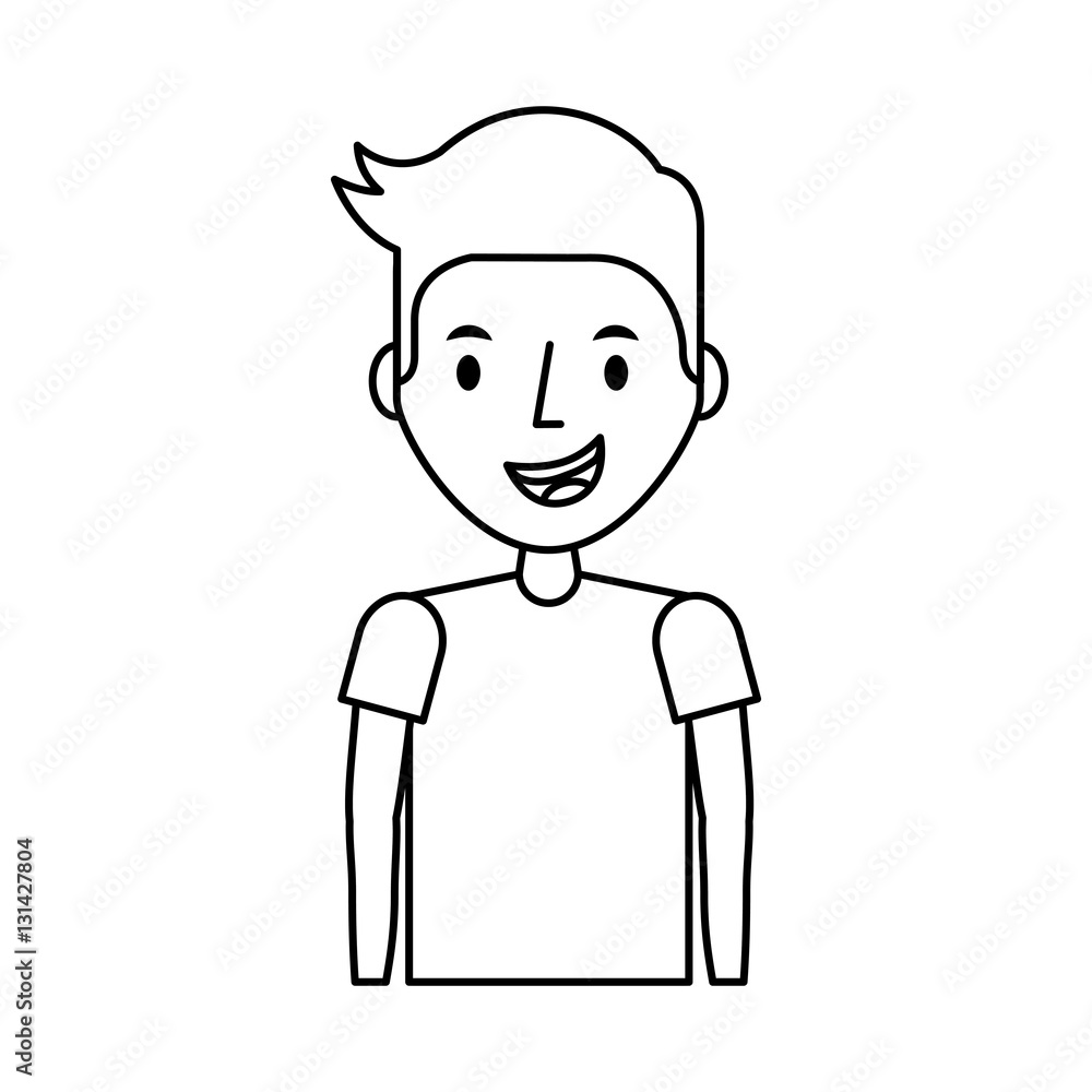 young man avatar character vector illustration design young man avatar character vector illustration design