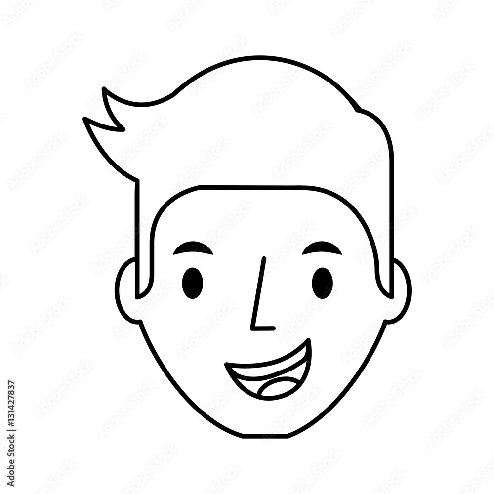 young man avatar character vector illustration design young man avatar character vector illustration design