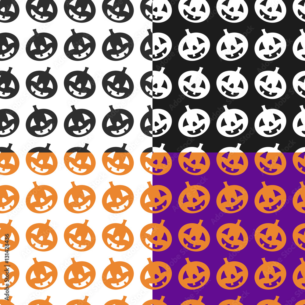 Halloween vector pumpkin patterns. Endless texture can be used for wallpaper, pattern fills, web page,background,surface Halloween vector pumpkin patterns. Endless texture can be used for wallpaper, pattern fills, web page,background,surface