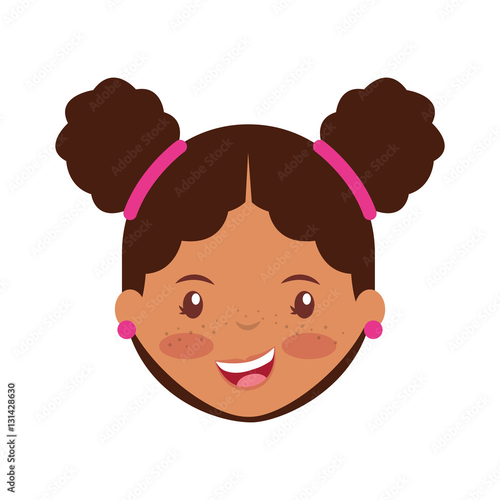 cute girl character icon vector illustration design cute girl character icon vector illustration design