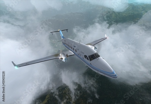 Tableau sur toile Beechcraft 1900D