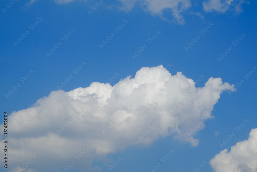 Image of clear blue sky white cloud day time for background backdrop use Image of clear blue sky white cloud day time for background backdrop use