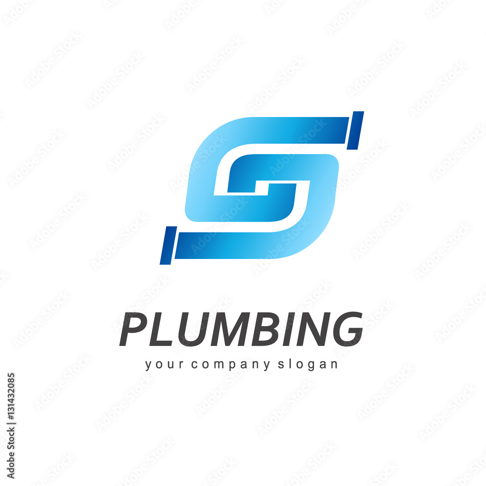 Vector logo design for plumbing company. Vector logo design for plumbing company.