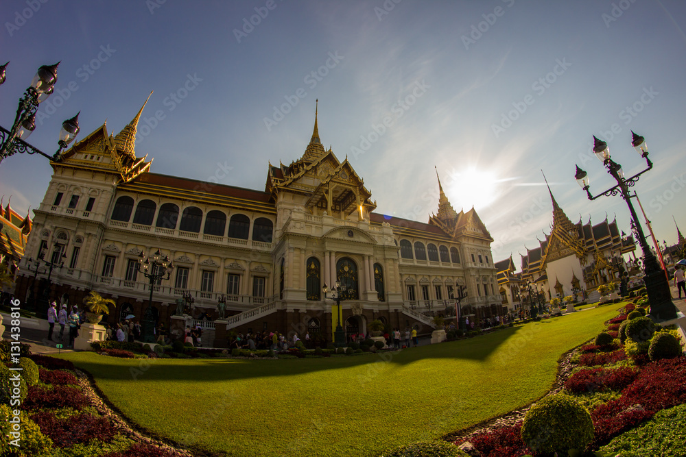 Chakri Maha Prasat Throne Hall , Wat pra kaew , Bangkok , Thailand.