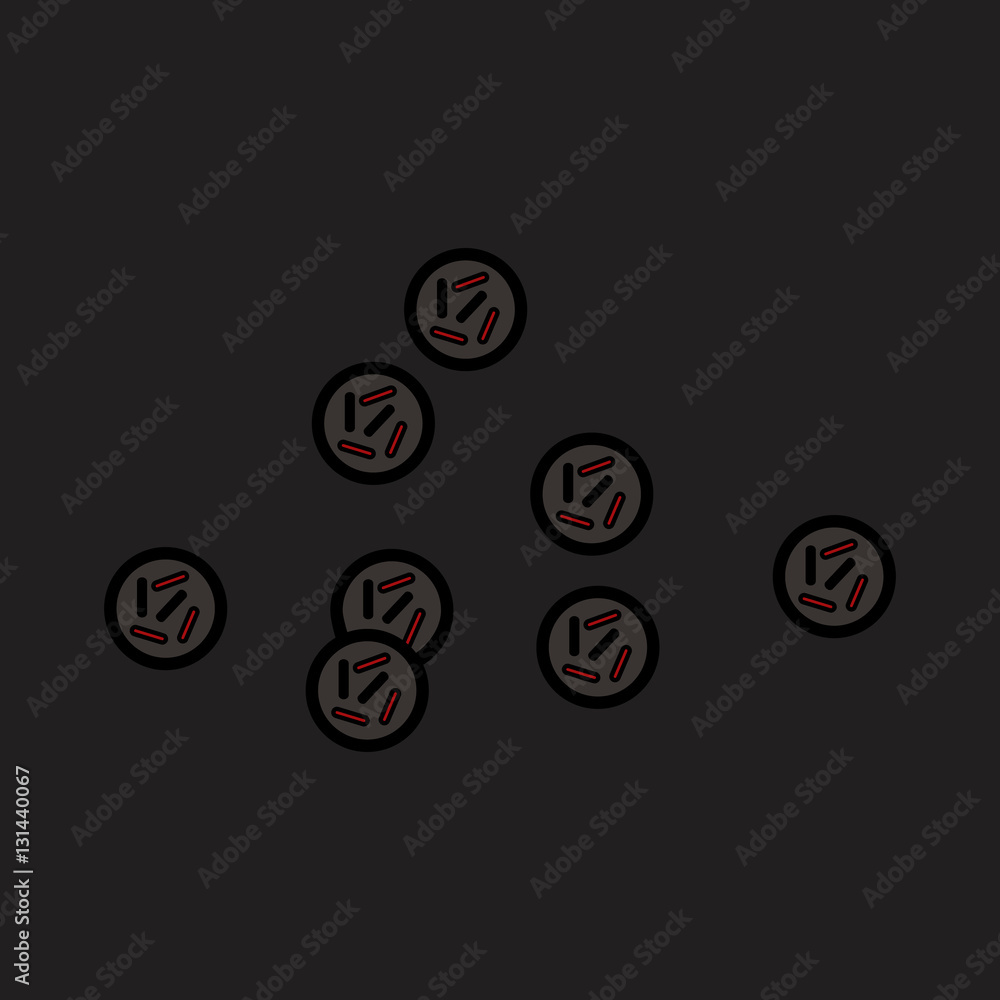 black pepper flat icon