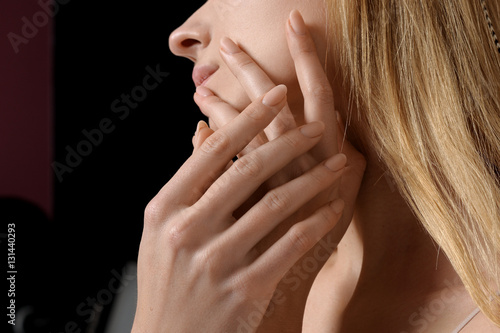 Close-up of beautiful female hands
