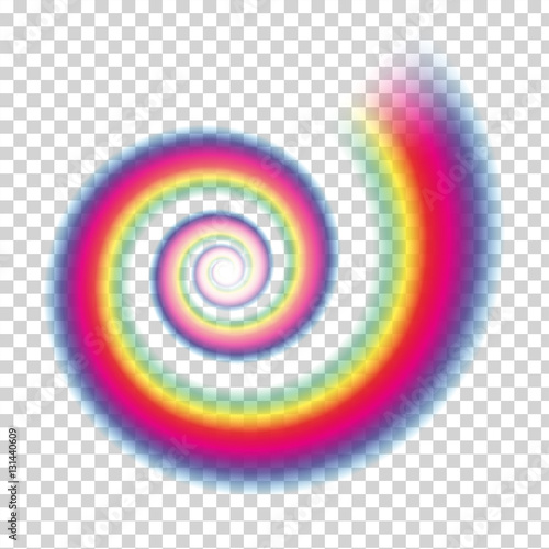 Rainbow Vector Swirl