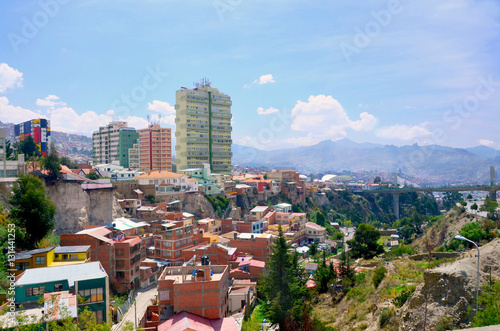 View of the Bolivian city La Paz 
 #131441253