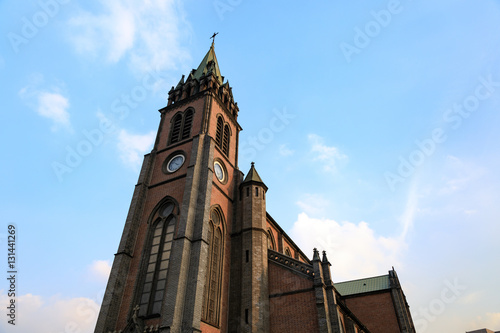 Myeongdong Cathedral In Seoul, South Korea
