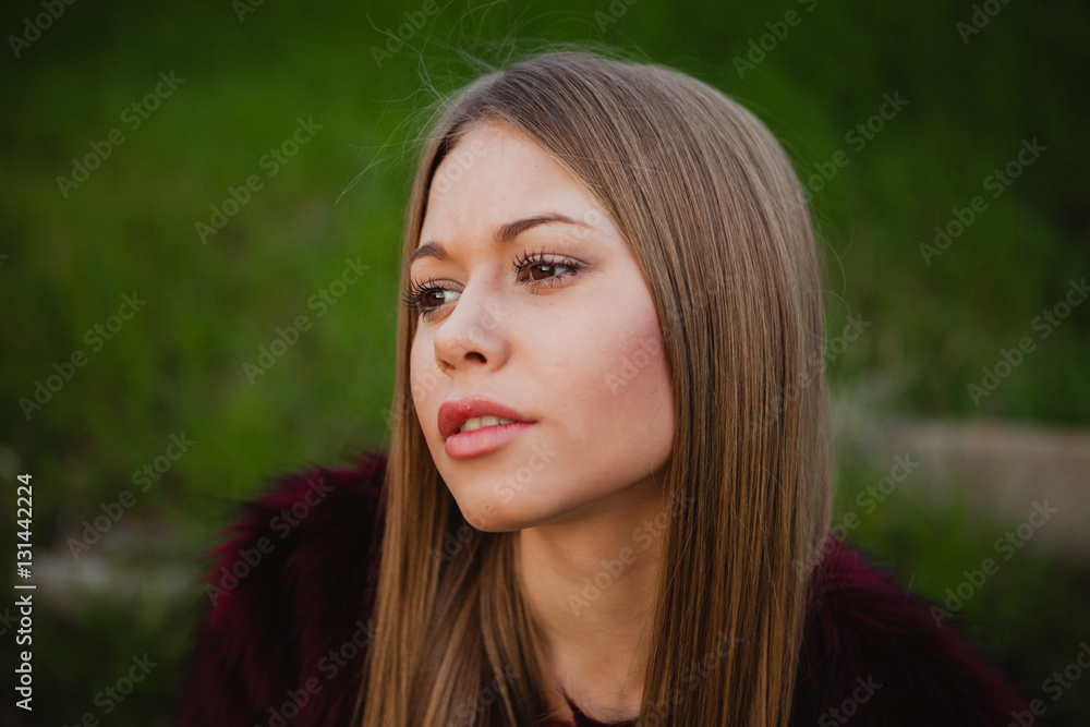 Beautiful portrait of a blonde girl Beautiful portrait of a blonde girl