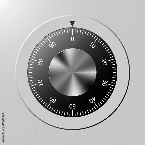 Combination, code lock numbers. Vector.