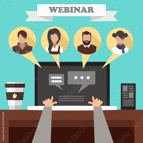modern technologies of Internet communication. webinar.