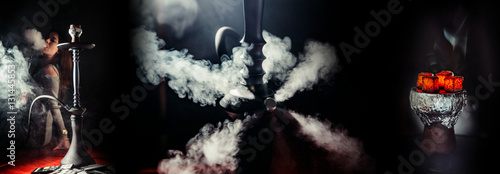 Obraz na płótnie Smoking Hookah