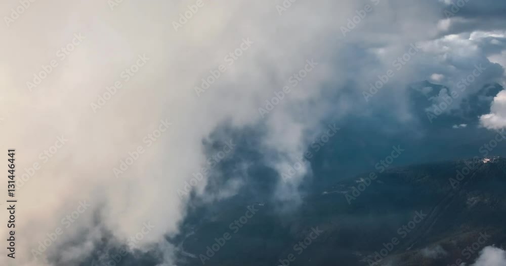 Beautiful Clouds And Fog Among Mountain Beautiful Clouds And Fog Among Mountain