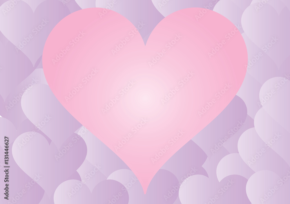 Valentines Heart Background Illustration
