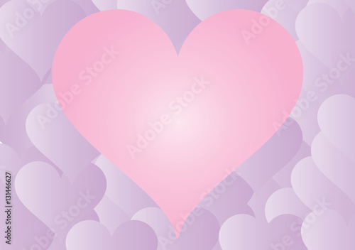 Valentines Heart Background Illustration