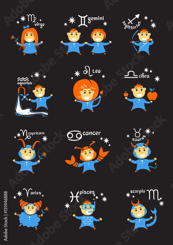 zodiac signs set