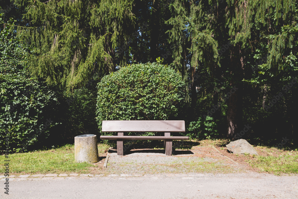 bench in the city park bench in the city park