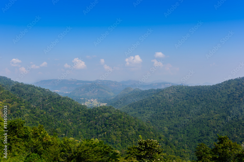 Naklejka premium Mountain Khao Yai at view point