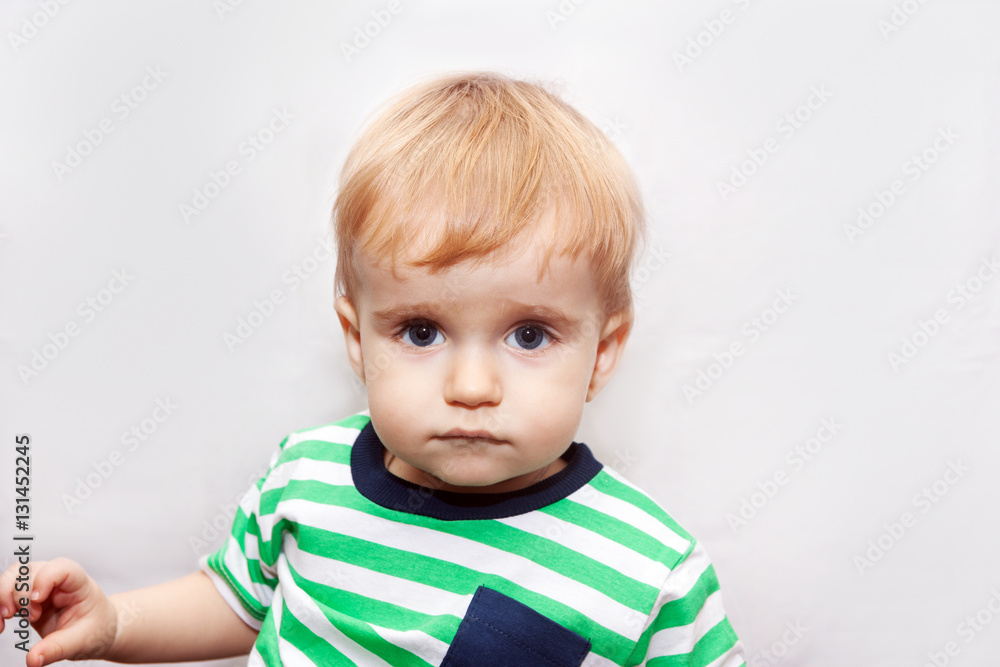 Portrait of upset baby Portrait of upset baby