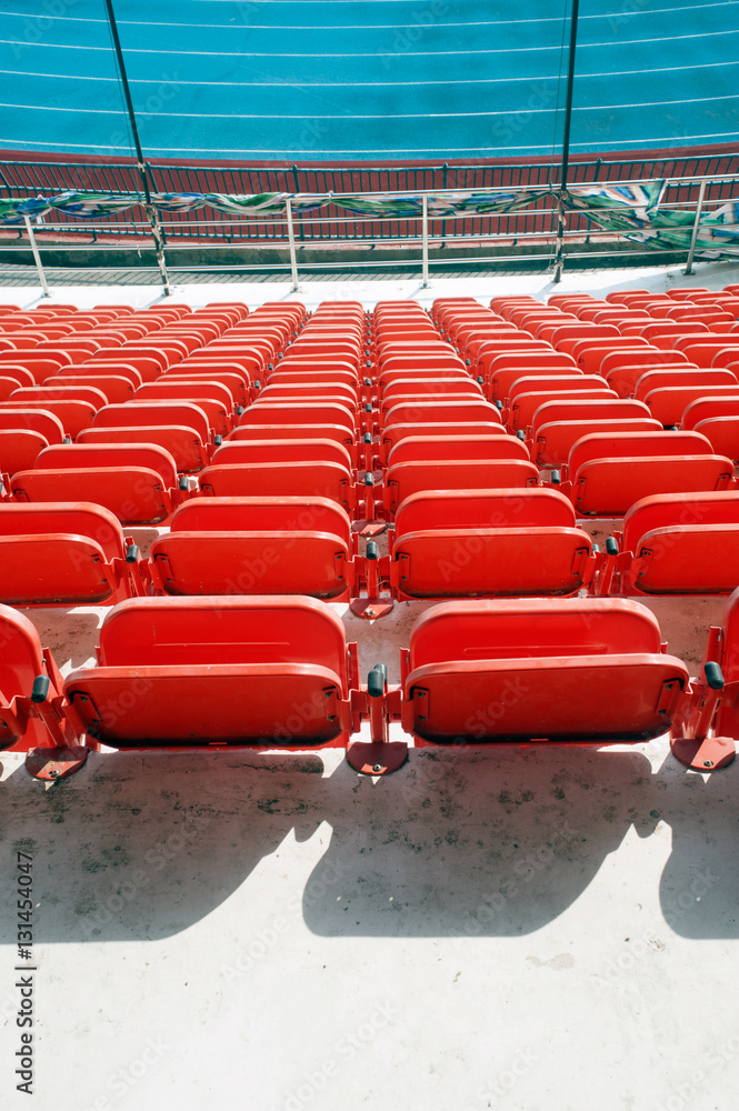 Fototapeta premium Siedziska stadionowe.