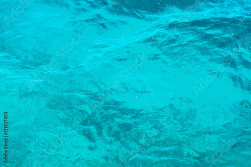 red sea background. water background. turquoise color of the water