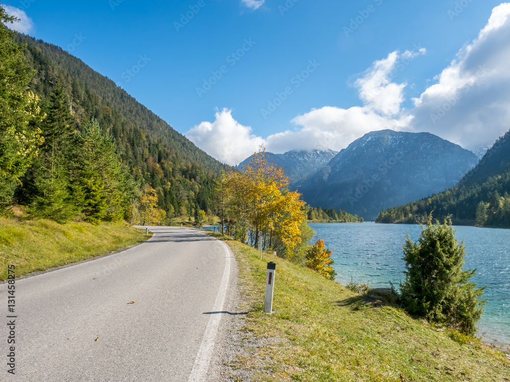Landscape view along road in Germany