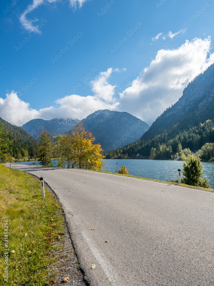 Landscape view along road in Germany
